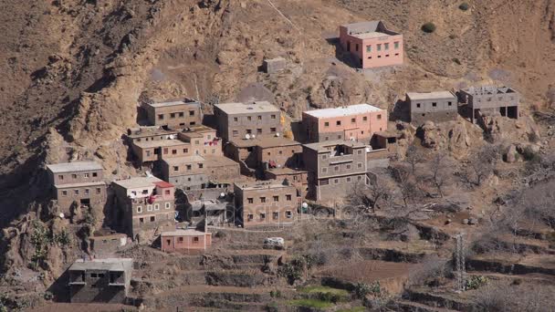 Imlil villaggio in Marocco Montagne dell'Atlante — Video Stock