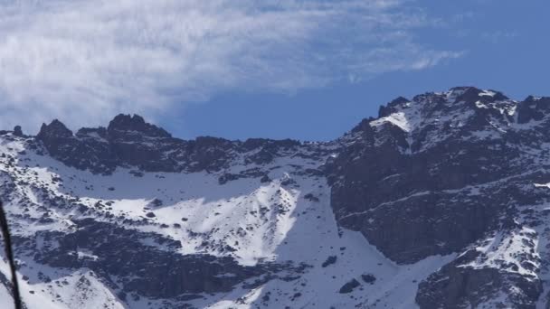 Atlas mountain in Morocco  Camera pan the top of the mountain — Stock Video