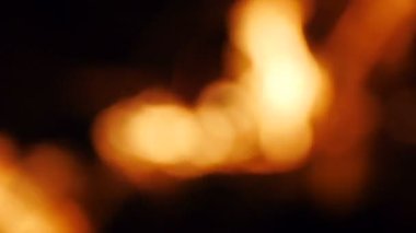 Şömine bir kamp yavaş hareket