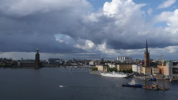 Stockholm time-lapse — Stockvideo