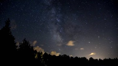 Yıldızlı güzel gece gökyüzü