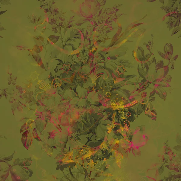 Fondo floral abstracto colorido — Foto de Stock