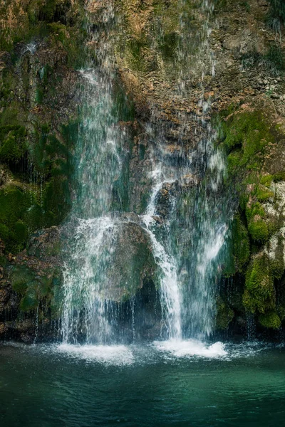 Bela cachoeira Veliki Buk, Lisine na Sérvia — Fotografia de Stock