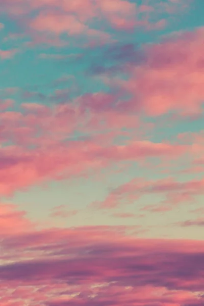 Heaven with pink clouds background image — Stock Photo, Image