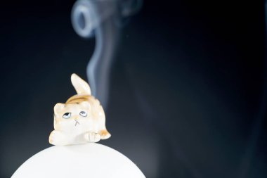 Bir tütsü sopa stüdyo tarafından fotoğraflandı duman