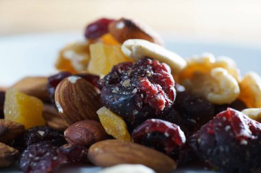 Stüdyo renkli somun karışımı makro amaç ile fotoğraflanmış