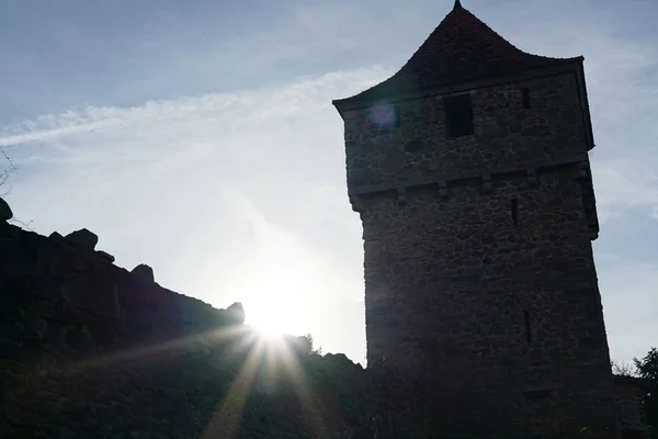 Castelo Medieval Muito Bom Estado Falkenfels Baviera — Fotografia de Stock