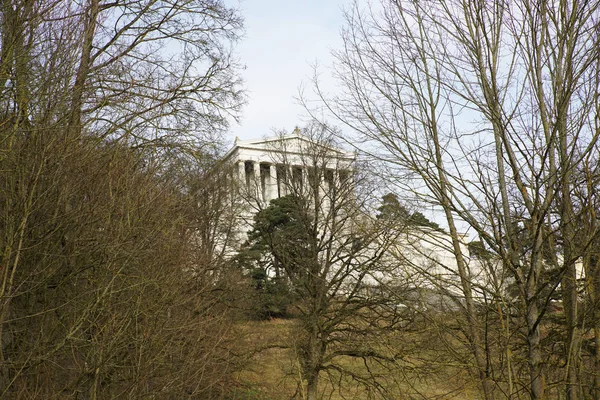 Pohled Walhalla Dunaji Donaustauf — Stock fotografie