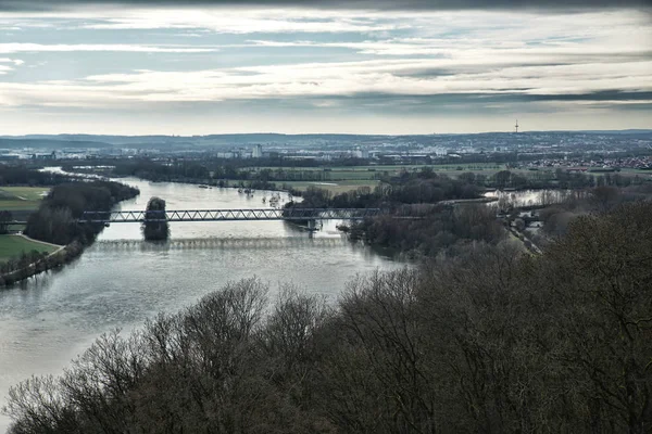 Uitzicht Vanaf Het Walhalla Donau Bij Donaustauf — Stockfoto