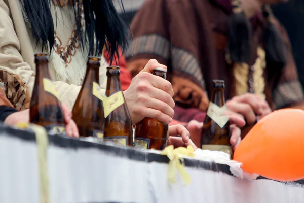 Minuman Beralkohol Adalah Bagian Dari Karnaval — Stok Foto