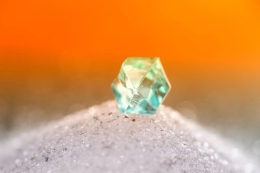 Sanatsal elmas ile ince kum fotoğrafı