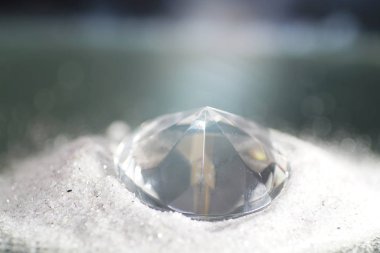 Sanatsal elmas ile ince kum fotoğrafı