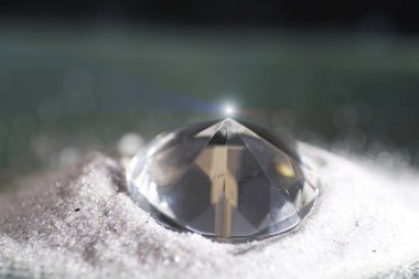 Sanatsal elmas ile ince kum fotoğrafı