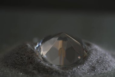 Sanatsal elmas ile ince kum fotoğrafı