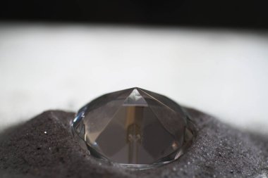 Sanatsal elmas ile ince kum fotoğrafı