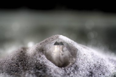 Sanatsal elmas ile ince kum fotoğrafı