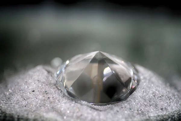 Artystyczny Diamond Sfotografowany Drobnego Piasku — Zdjęcie stockowe