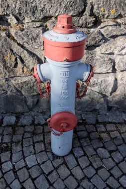 Upper Palatinate Bavyera ormandaki Falkenstein kalesinin Simgesel Yapı ile Falkenstein