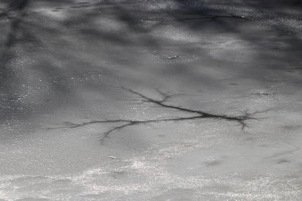 Frozen Stream Beautiful Winter Bavaria — Stock Photo, Image