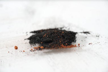 Kılık değiştirme ve siyah toz olan havai fişek gövde içeriğini