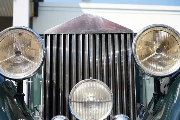 Coches Viejos Muy Bien Conservados Pulidos Alto Brillo — Foto de Stock