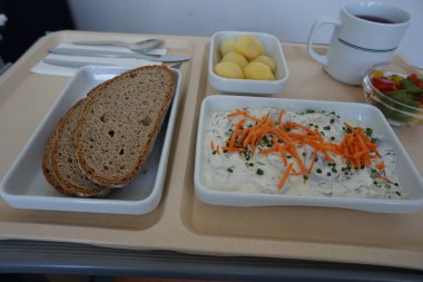 Makro mercekli taze pişmiş ekmek. En kaliteli tarama.