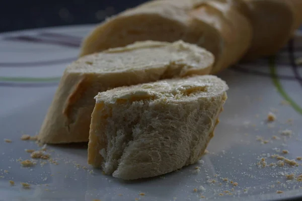 Свежеиспеченный Хлеб Макро Объективом Лучшем Качестве — стоковое фото