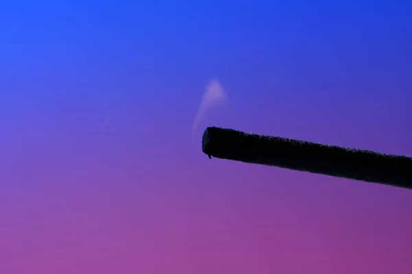 Smoke Incense Stick Color Foils Photographed Studio — Stock Photo, Image