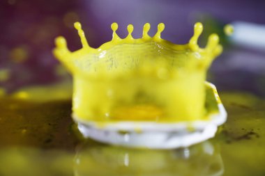 Stüdyoda flaşlı bir boya kutusunun renkleri