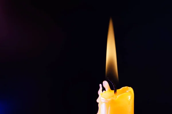 Candles Wax Dripping Photographed Studio — Stock Photo, Image