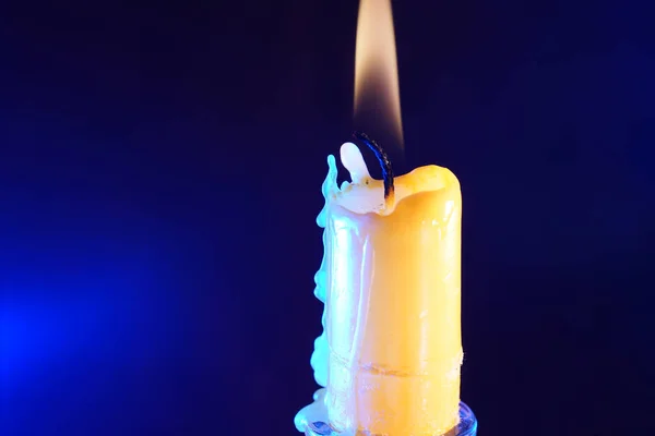 Candles Wax Dripping Photographed Studio — Stock Photo, Image