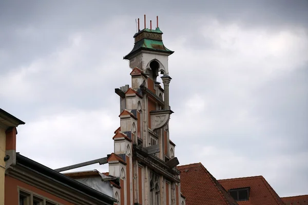 Straubing นเม องท ากว าบาวาเร บเม องเก บการอน างด สถาป — ภาพถ่ายสต็อก