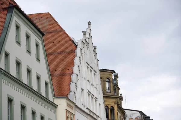 Штраубинг Город Нижней Баварии Хорошо Сохранившимся Старым Городом Средневековой Архитектурой — стоковое фото