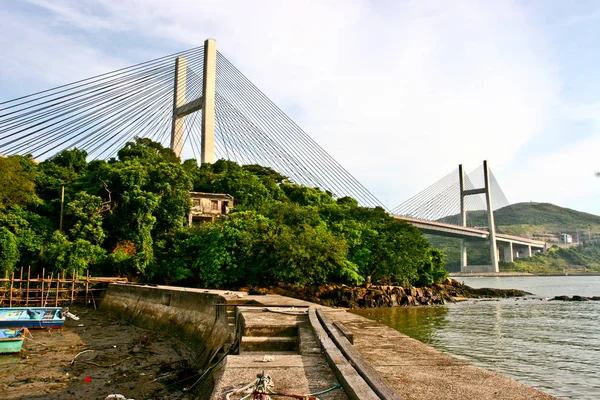 Tsing ma Brücke — Stockfoto