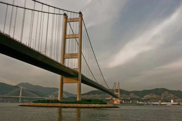 Tsing ma Brücke — Stockfoto