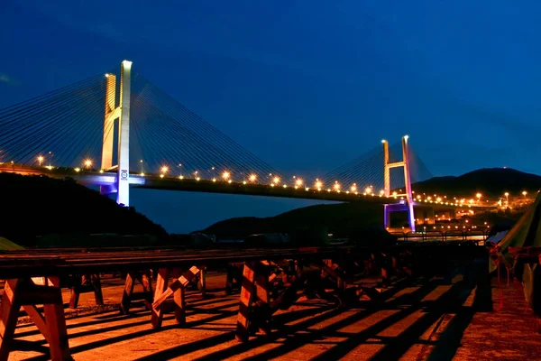 Tsing ma Brücke — Stockfoto