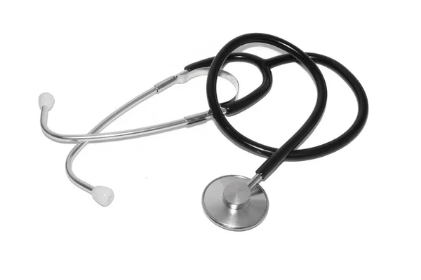 Stetoskop Medyczny Białym Tle Białym Tle — Zdjęcie stockowe
