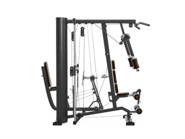 Çok fonksiyonlu spor salonu makine, Soldan Görünüm