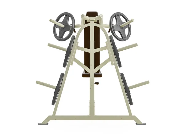 Sala gimnastyczna wielofunkcyjna maszyna, widok z przodu — Zdjęcie stockowe
