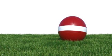 Çim Dünya Kupası 2018 yalan Letonya Letonya bayrağı futbol topu