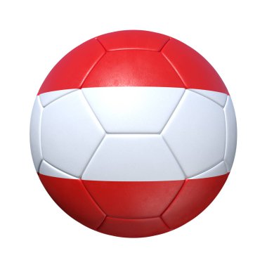 Avusturya Avusturya futbol topu ile ulusal bayrak