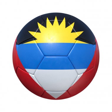 Ulusal bayrak Antiguan Antigua ve Barbuda futbol topu