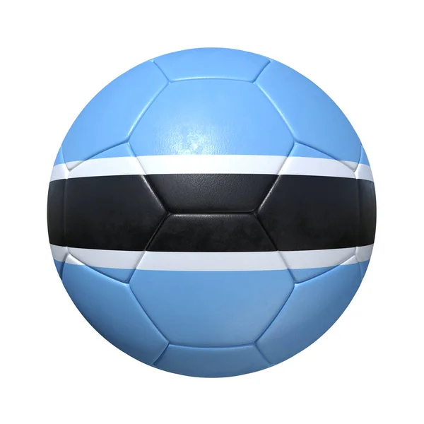 Botswana nemzeti zászló botswanai futball-labda — Stock Fotó