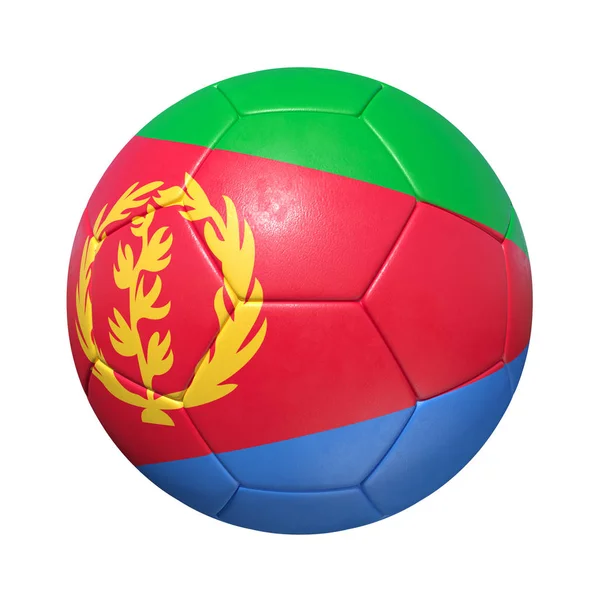 Eritre Eritre futbol topu ile ulusal bayrak — Stok fotoğraf