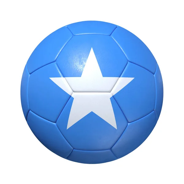Somalië Somalische voetbal met nationale vlag — Stockfoto