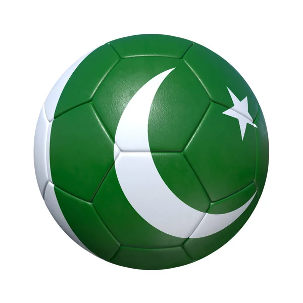 国旗とパキスタン パキスタン サッカー ボール — ストック写真