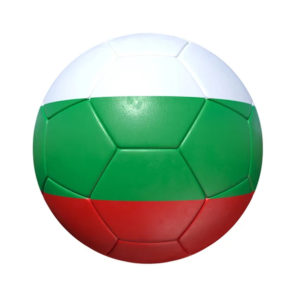 Болгарія болгарський футбольний м'яч з національного прапору — стокове фото
