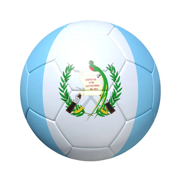 Guatemala Balón de fútbol guatemalteco con bandera nacional —  Fotos de Stock