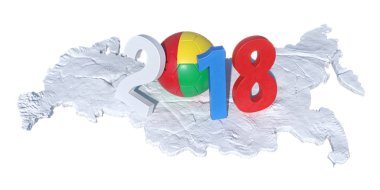 2018 yatırılır bir Gine Bissau bayrak futbol topu ile yazılı yapmak