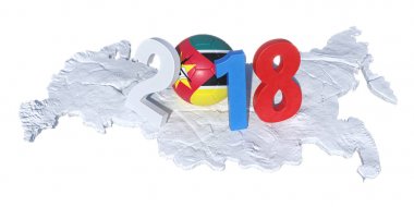 2018 bir Mozambik Mozambikli yazılı bayrak futbol topu hangi